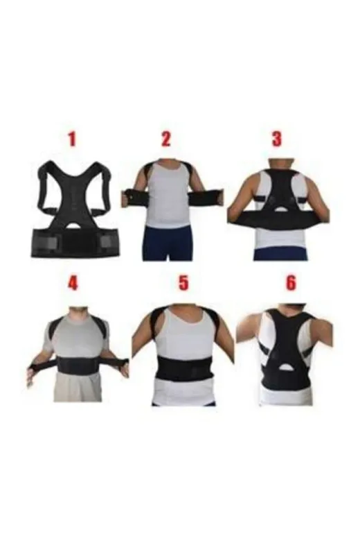 MultiFlexPro MLTMNYT Kamburluk Önleyici Manyetik Spor Dik Duruş Korsesi Bel Omuz Sırt Kemeri Aparatı Manyetik Yelek