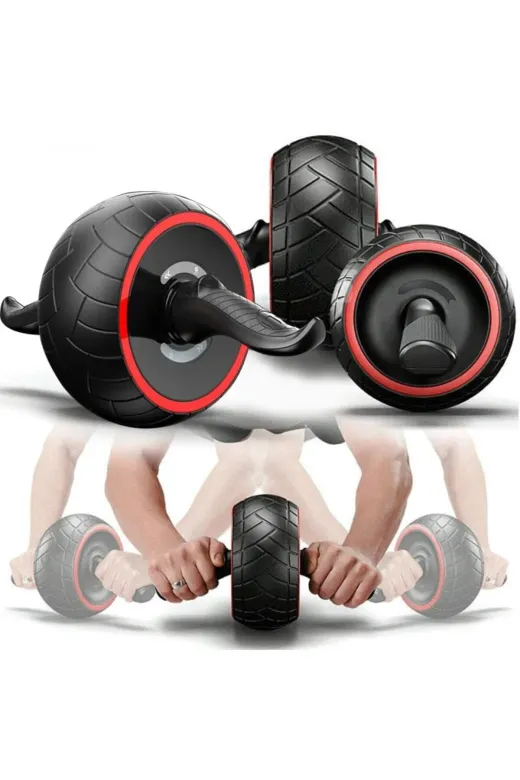 MultiFlexPro YNS Ab Wheel Roller Geniş Karın Kası Tekerleği, Oto Frenli Fitness Gövde Egzersizi Tekerleği Spor Aleti