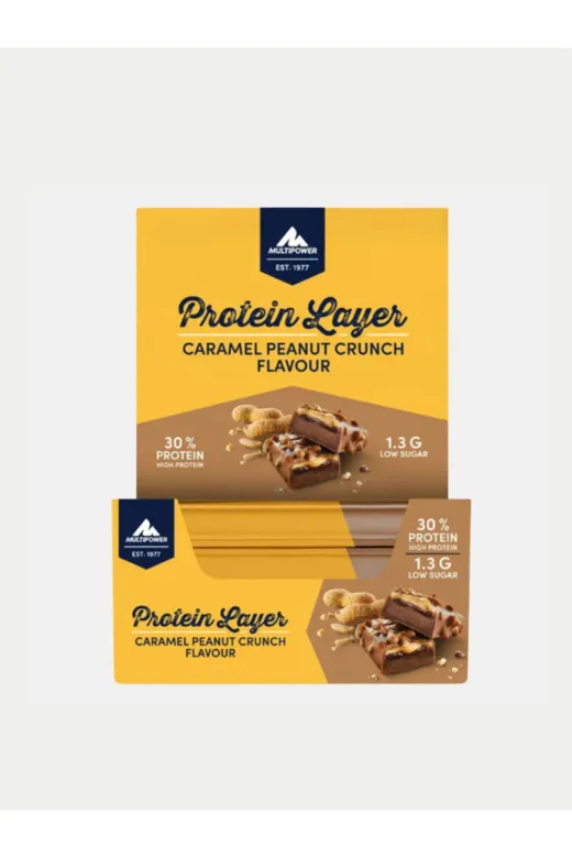 Multipower Layeryerfıstık Protein Layer Yerfıstıklı & Karemelli Bar 18 Adet
