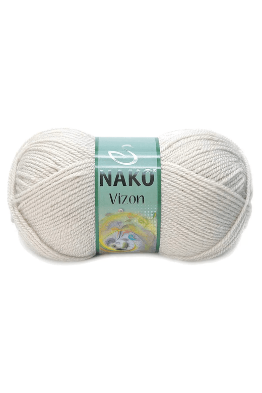 Nako RT-J5LKI9CS9O 1 Adet Vizon Premium Akrilik El Örgü İpi Yünü Renk No:6383 Mantar Beji