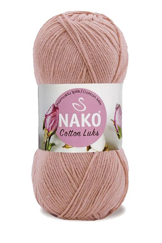 Nako RT-RYL-HMR16128 5 Adet Cotton Lüks Yelek Tunik Kazak Bluz Hırka İpi Yünü Pudra 97545