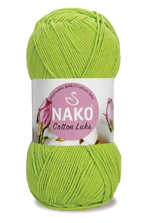 Nako RT-RYL-HMR16138 5 Adet Cotton Lüks Yelek Tunik Kazak Bluz Hırka İpi Yünü Fıstık Yeşili 97567