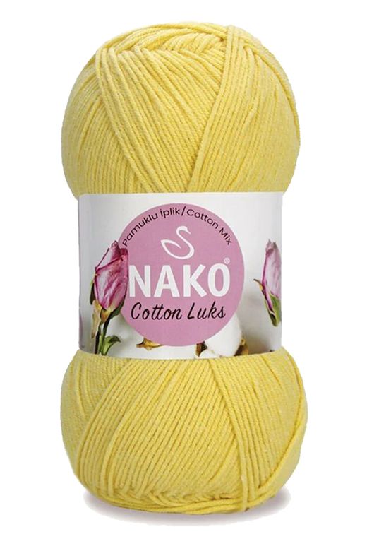 Nako RT-RYL-HMR16143 5 Adet Cotton Lüks Yelek Tunik Kazak Bluz Hırka İpi Yünü Açık Sarı 97554