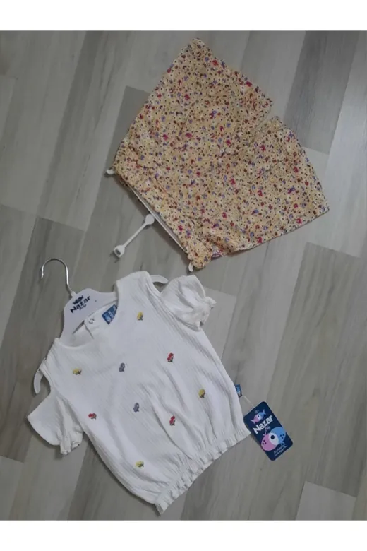 Nazar TYC88D564BD9222D42CAAE200 Çicek Nkş Süprem Kiz İkili Takim