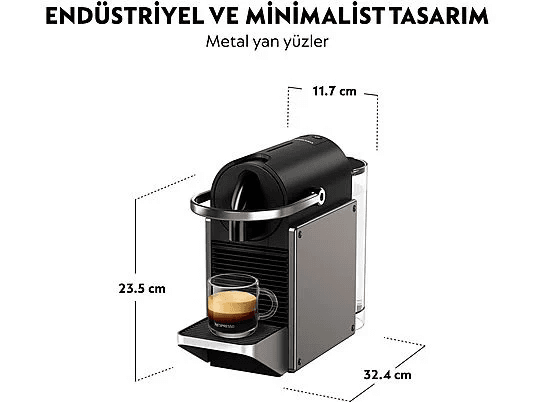 Nespresso 1243512 C62 Pixie Titan Kahve Makinesi