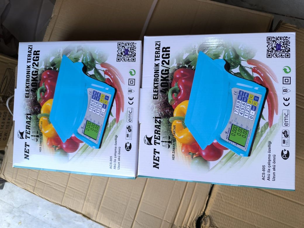 Net Terazi Acs-802 40Kg 2Gr Küçük Dijital Elektronik Manav Bakkal Market Terazisi