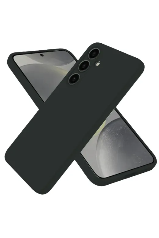 Newface Samsung Galaxy S25 Plus Kılıf Nano içi Kadife Silikon - Siyah