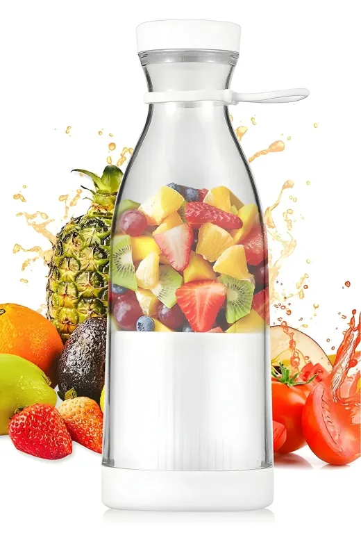 Nikadu MM-A579CM4 Taşınabilir Blender Şişe Smoothie, Shake Yapıcı, Mini Blender Usb Şarj Edilebilir
