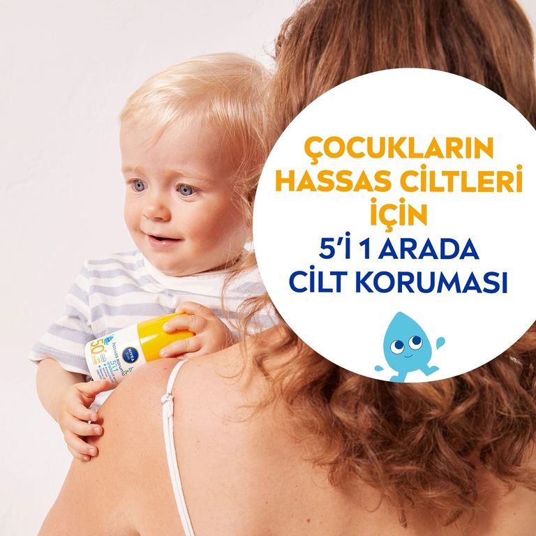 NIVEA 10200689 Sun Bebekler İçin Hassas Koruma Güneş Roll-On 50Spf 50 Ml