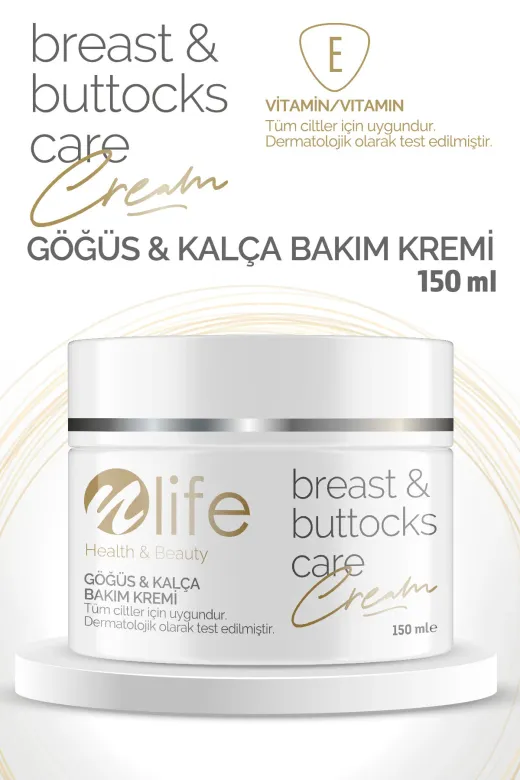 Nlife Tüm Ciltler İçin Uygundur Göğüs Ve Kalça Bakım Kremi / Toparlayıcı / Onarıcı / Tüm Ciltler 150 Ml