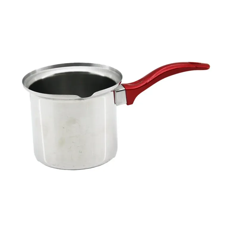 NO-6  ÇELİK CEZVE  KIRMIZI KULP (4745)