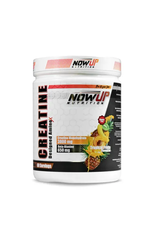 NOWUP NUTRITION 06NOWUP Creatine Power Effect | Kas Büyümesi Ve Güç Artışı | 360 Gr | Tropikal Meyve Aromalı