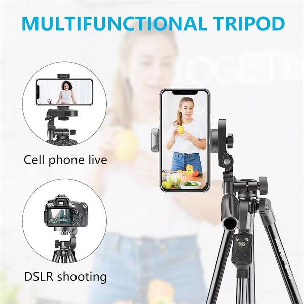 Np8810 Neepho Np-8810 150 Cm Tripod Bluetooth Kumandalı Profesyonel Telefon Kamera Tutucu Çantalı Tripot