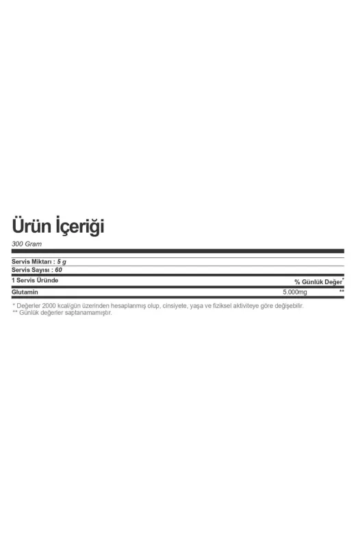 Nutrend 3fae9329-61be-543f-8922-429adfa5a29a L-Glutamine Powder 300 Gr Aromasız