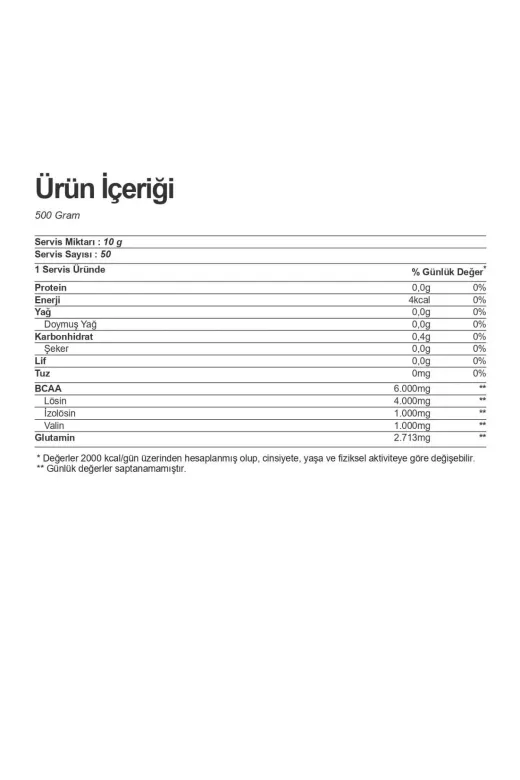 Nutrend SGNUT81010 Bcaa Powder 500Gr
