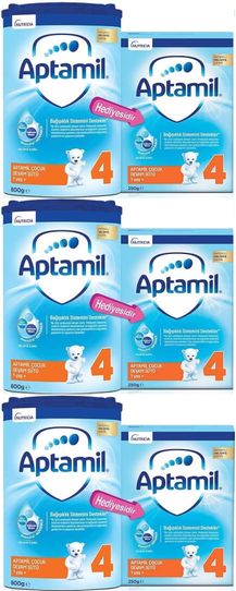 Nutrıcıa 800GR+250GR:1050GR Devam Sütü No:4 (1 Yaş ve Üzeri) Avantaj Pk 3 Lü Set