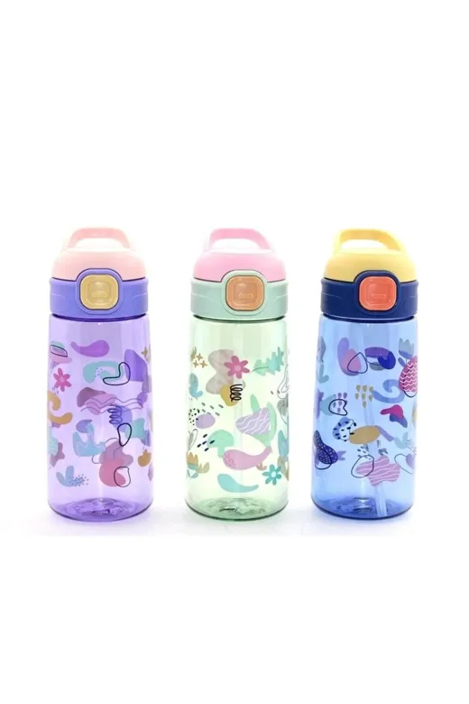 NW NessiWorld ACFYEB55MT3-KH-ALK2968 Renkli Pipetli Suluk 600 Ml Bpa İçermez Alk2968