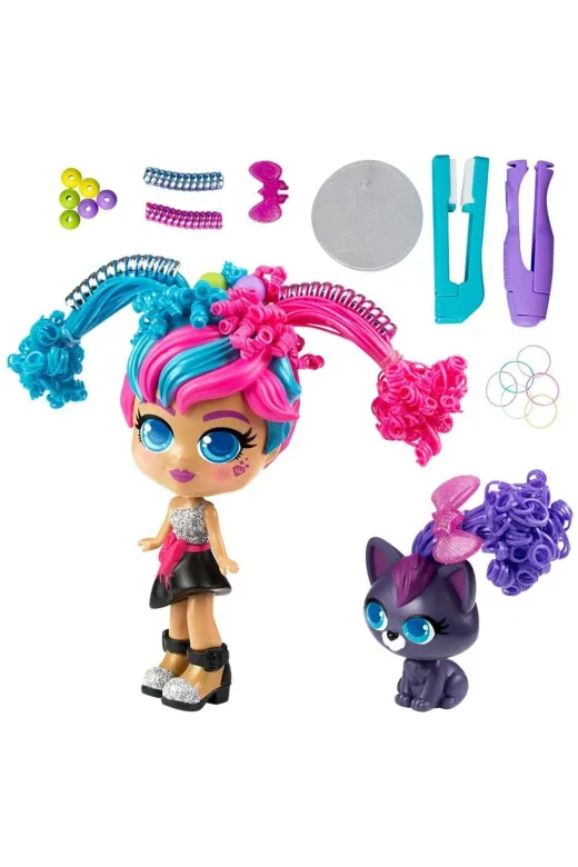 NW NessiWorld casaxmlSIL82086 Silverlit Curli Girls Bebek Ve Hayvan