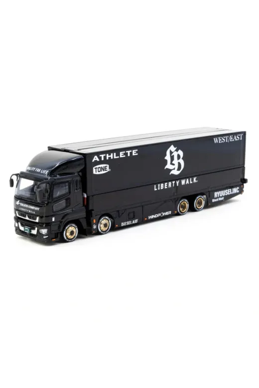 NW NessiWorld casaxmlT64T-TL001-LBB Tarmac Works 1/64 Mitsubishi Fuso Super Great Lb-Trucks Black