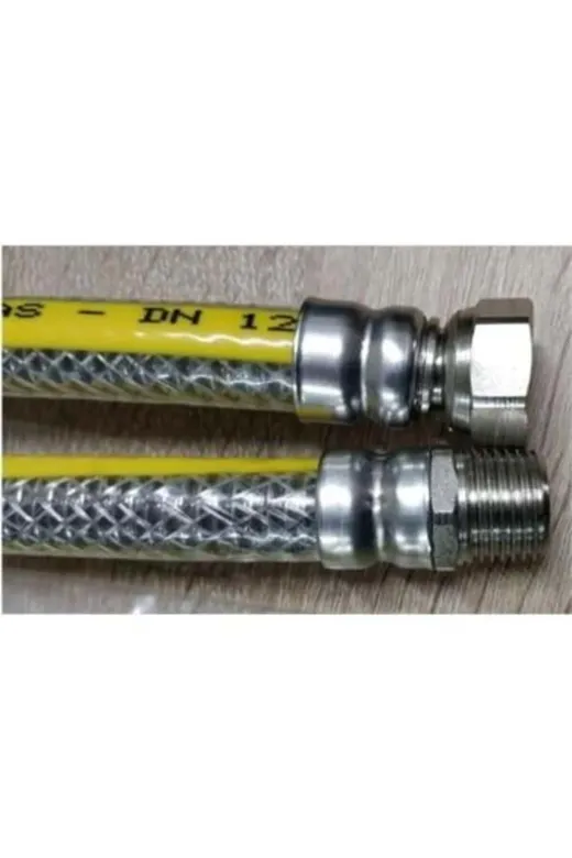 OKÇUKARDEŞLERYAPIMARKET TESİSAT0009 Doğalgaz Flex Ocak Fırın Bağlantı Hortumu 150 Cm