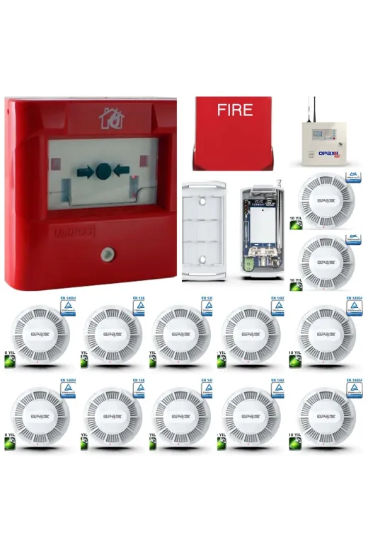 OPAX 2646 yangın alarm seti Yangın Alarm Seti 12 Li