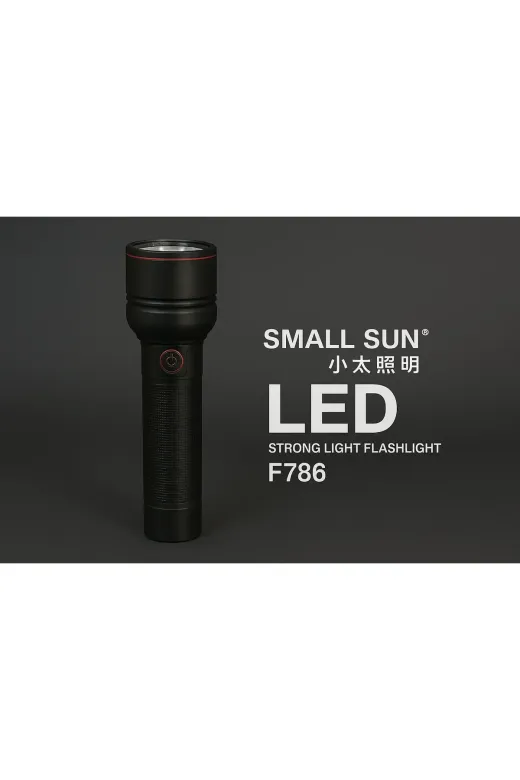 örnek Small Sun F786 Led Şarjlı El Feneri – Yüksek Işık Gücü, Uzun Menzil