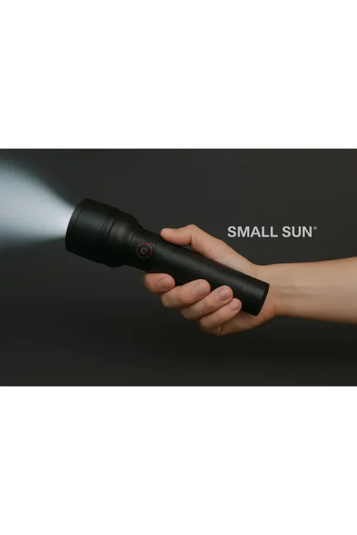 örnek Small Sun F786 Led Şarjlı El Feneri – Yüksek Işık Gücü, Uzun Menzil