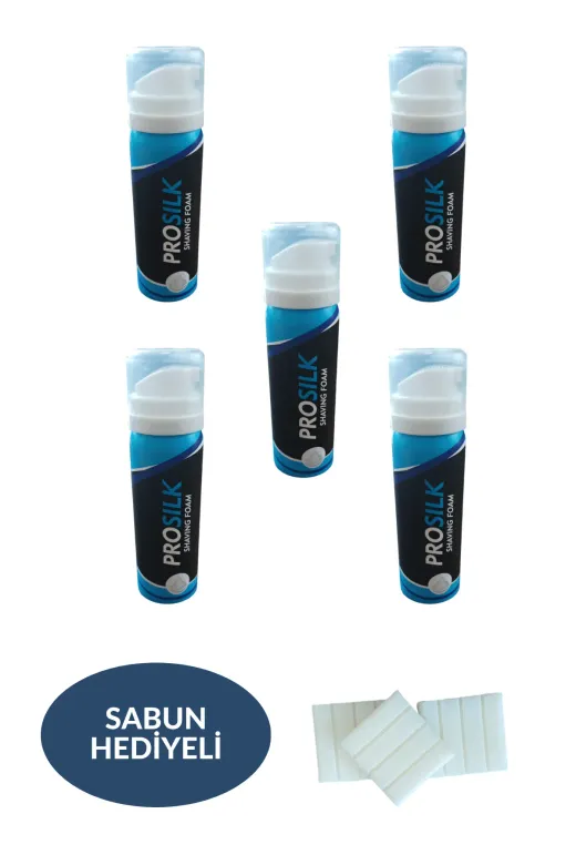 otel bukleti 50trasbuklet5 5 Adet Seyehat Boy Traş Köpüğü 50 Ml + 3 Adet Mini Sabun Hediye