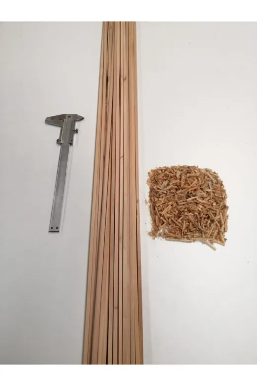 ottoahşap CC55 Çam Maket Çıtası 5 Mm X 5 Mm X 100 Cm Çam 10 Adet