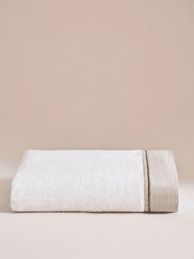 Özdilek 13996653 Cottons & Clouds Linen Keten Nakışlı Banyo Havlusu 100 X 150 Cm