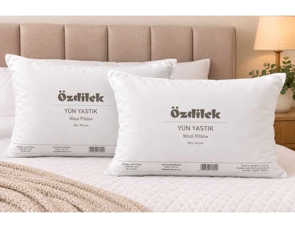 Özdilek 2li Set Doğal %100 Yün Yastık (50x70)
