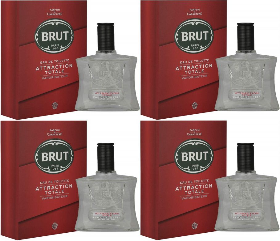 Parfüm Erkek/Men 100ML Attraction Totale Edt (Kırmızı) 4 Lü Set
