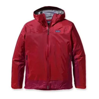 Patagonia Erkek Rain Shadow Ceket/Su Geçirmez ve Esnek - Renk: Kırmızı, Beden: XL