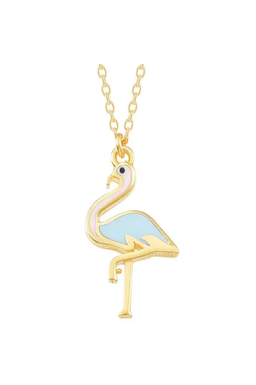 Pazarcan G-PT11004143 Gümüş Gold Flamingo Kadın Kolye