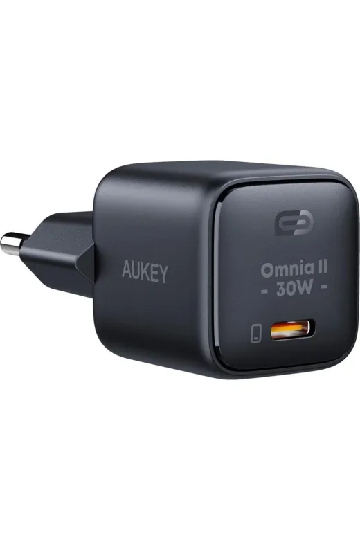 Pazarcan NİLAVM2068109949680 Aukey Pab1Lbk 30W Omnia Iı Mini Gan Typec Pd Şarj Adaptörü