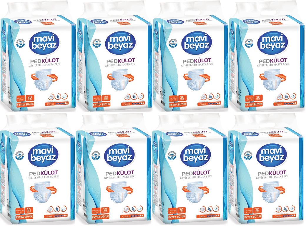 Ped Emici Külot Hasta Bezi XL Ekstra Büyük 240 Adet