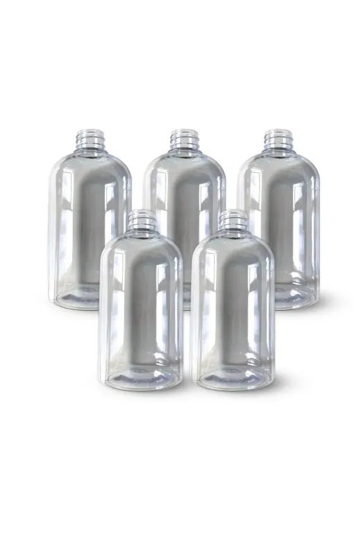 pet OtelBukleti-6242 Şeffaf Boş Şişe 500 Ml 5 Adet