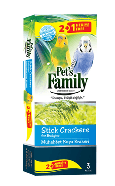 pets family 13226052 Muhabbet Kuşu Krakeri 2+1