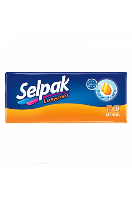 Piev 2801 Selpak Losyonlu E Vitamin Katkılı Kağıt Mendil 10 Lu Paket