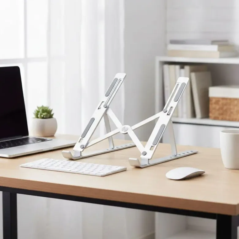 Plastik Katlanır Tablet Standı – Ayarlanabilir Açılı, Taşınabilir Masaüstü Telefon ve Tablet Tutucu Stand (4745)