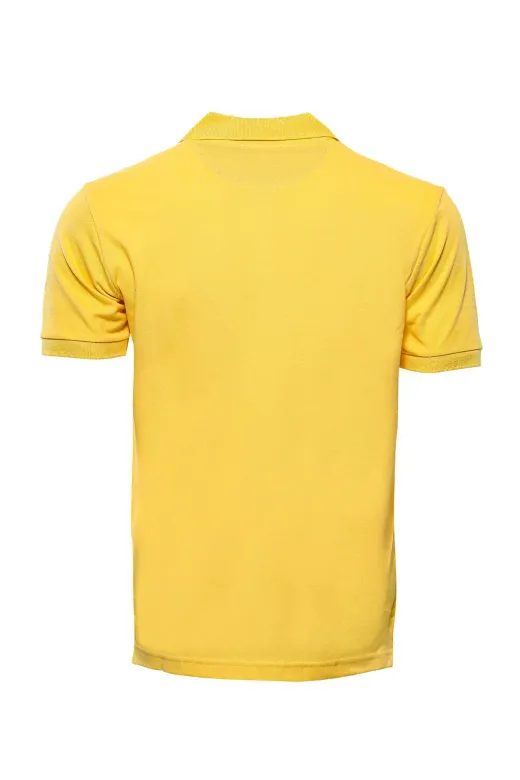 Polo Yaka Oxford Sarı T-shirt | Wessi