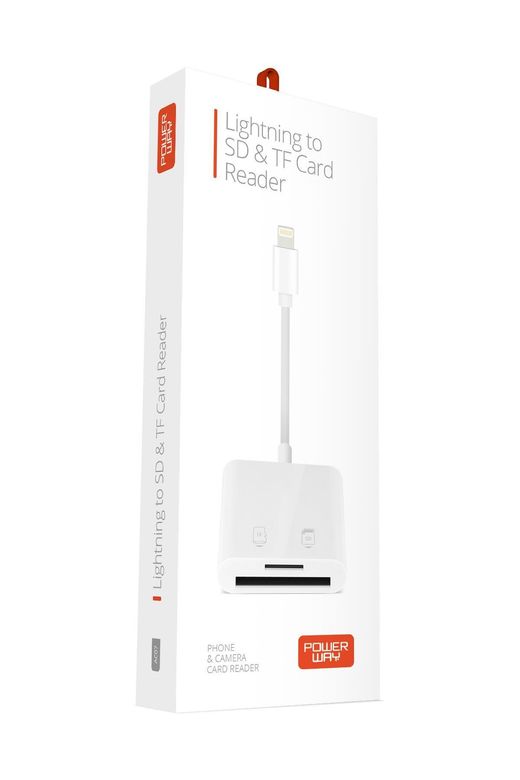 Powerway Ac07 Lightning To Sd Kart Okuyucu Adaptör Microsd Hafıza Kart Okuyucu Adaptör