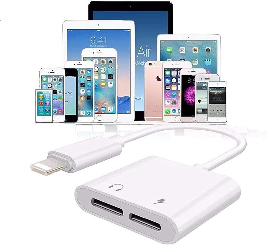 Powerway Ac08 Apple Iphone Uyumlu Lightning 2In1 Şarj Kulaklık Dönüştürücü Jack Adaptör Şarj Çoğaltıcı Splitter