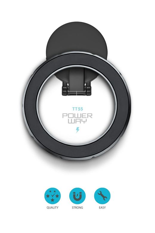 Powerway Tt55 Mıknatıslı Araç İçi Yapışkanlı Magsafe Destekli Telefon Tutucu
