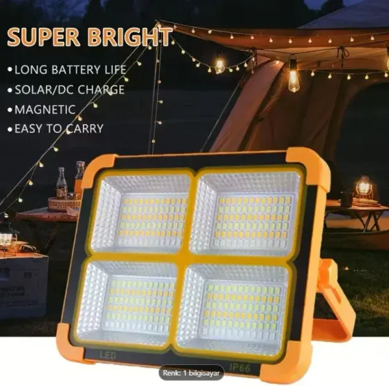 ProKAMA Ledli Solar Projektör 100W BK-100W (4745)