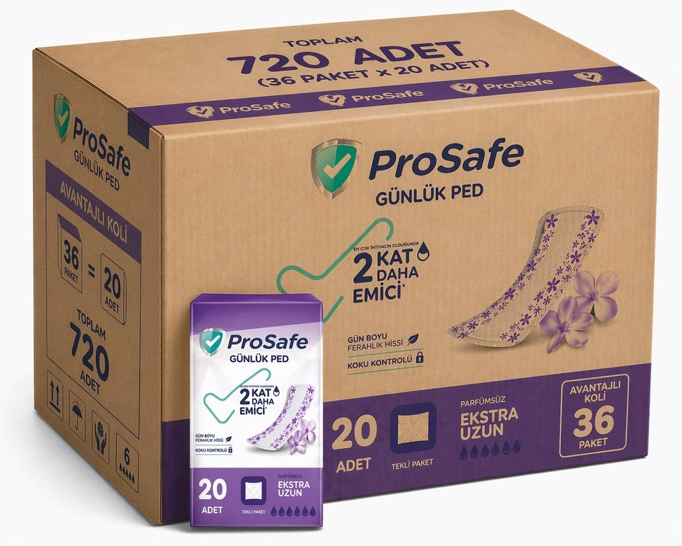 Prosafe Günlük Ped Extra Uzun 720 Adet