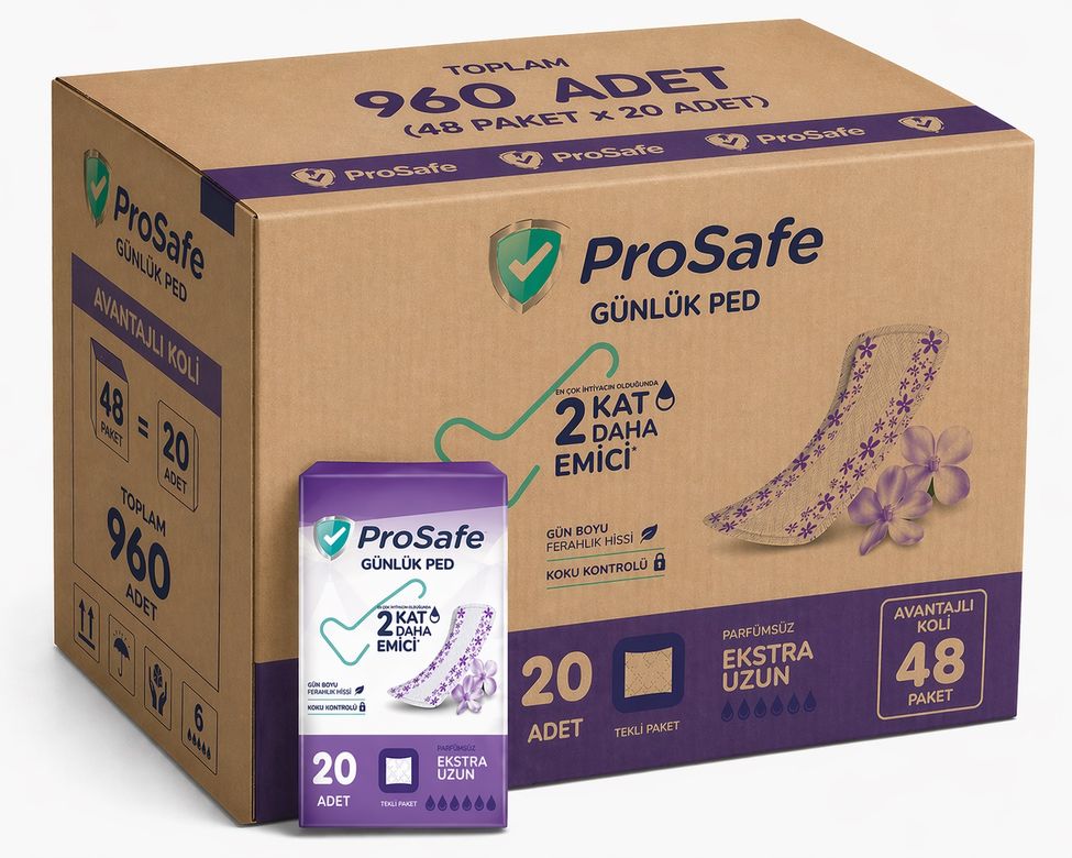 Prosafe Günlük Ped Extra Uzun 960 Adet
