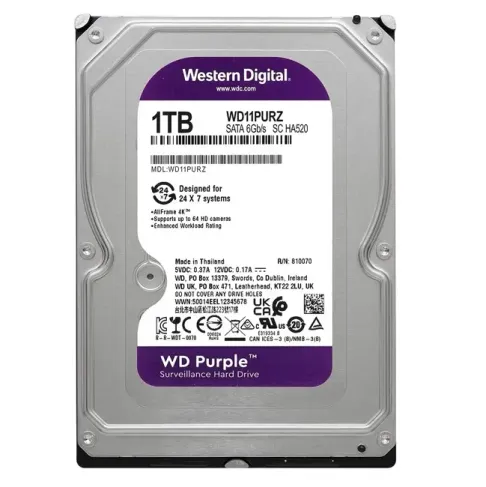 Purple 1TB 5400Rpm 64MB -WD11PURZ