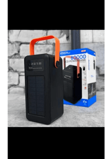 Pw-53 80.000 mAh Yüksek Kapasiteli Taşınabilir Güneş Enerjili Solar Powerbank