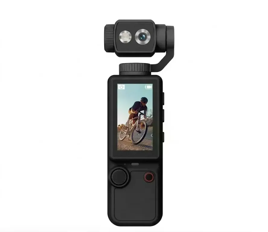 Q8 4K Ultra HD Taşınabilir Vlog Spor Ve Aksiyon Kamerası 2.0’’ Döndürülebilir IPS Ekran siyah